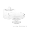 round Glass Cake Dome Cover and glass Stand